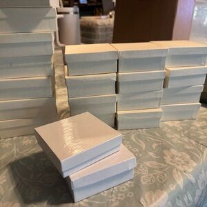 Set of White Gift Boxes